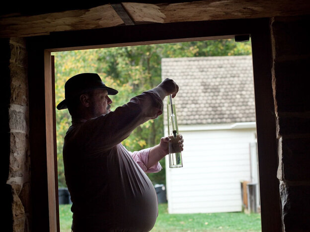 David Pickerell is the master distiller at Mount Vernon. Aged rye whiskey made to George Washington's specifications is now available — for a price.