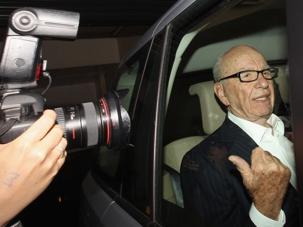 Rupert Murdoch, the chief executive officer of News Corp., is driven from his apartment on July 12, 2011 in London, England.