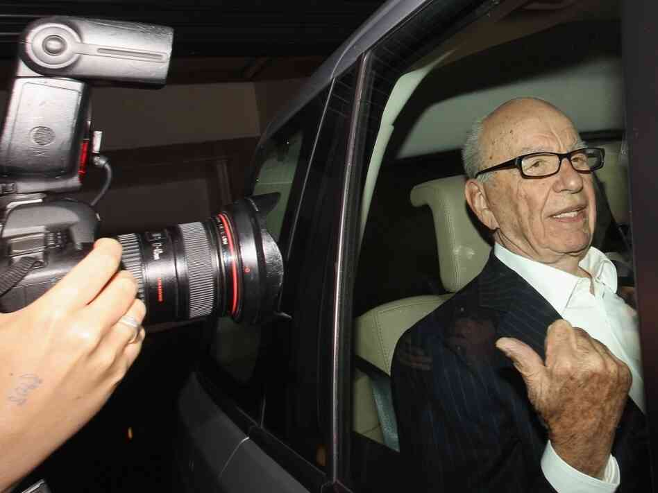 Rupert Murdoch, the chief executive officer of News Corp., is driven from his apartment on July 12, 2011 in London, England.
