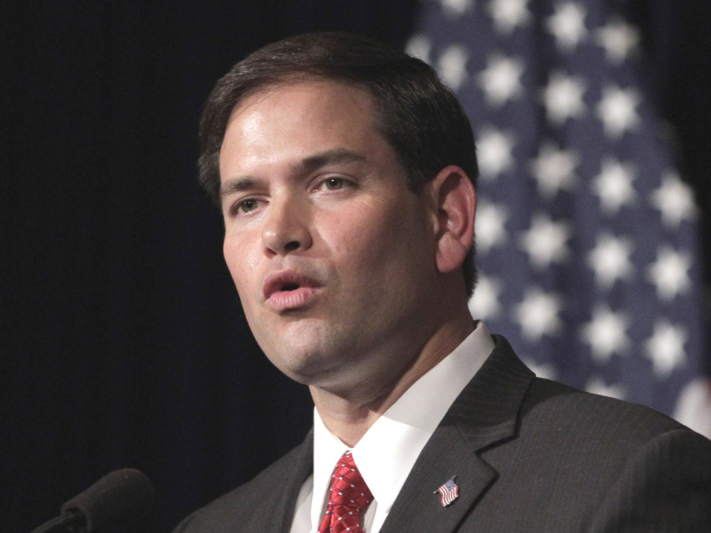 Sen. Marco Rubio, R-Fla., considered a potential 2012 veep pick, speaks at the Ronald Reagan Presidential Library in Simi Valley, Calif. in August. 