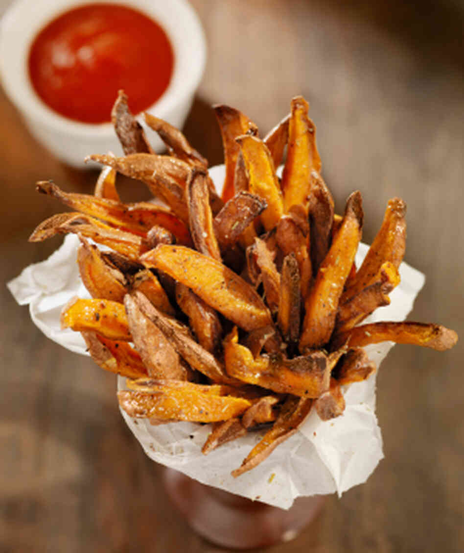 Sweet potato fries. Sweet potato fries.