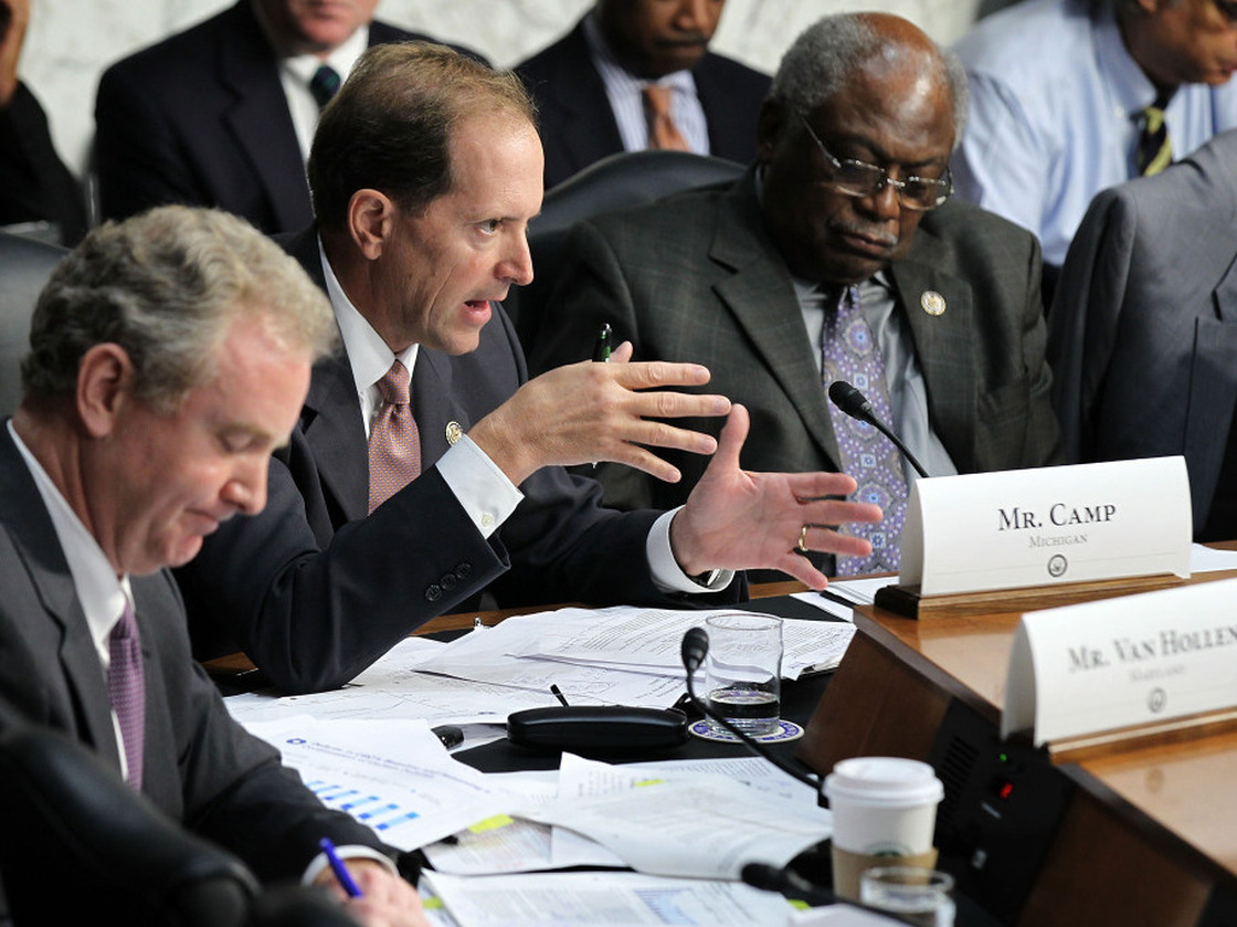  U.S. Rep. Dave Camp, R-Mich., speaks during a hearing before the Joint Deficit Reduction Committee in September. Since the supercommittee's formation in August, the House and Senate appropriations committees have seen their powers diminish.
