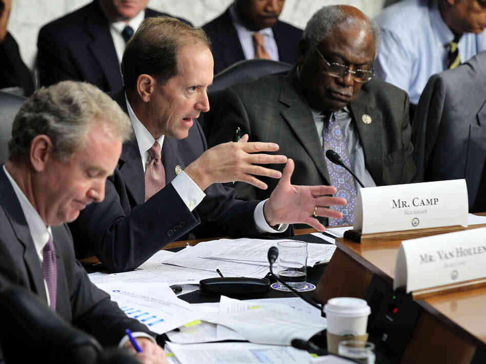  U.S. Rep. Dave Camp, R-Mich., speaks during a hearing before the Joint Deficit Reduction Committee in September. Since the supercommittee's formation in August, the House and Senate appropriations committees have seen their powers diminish.
