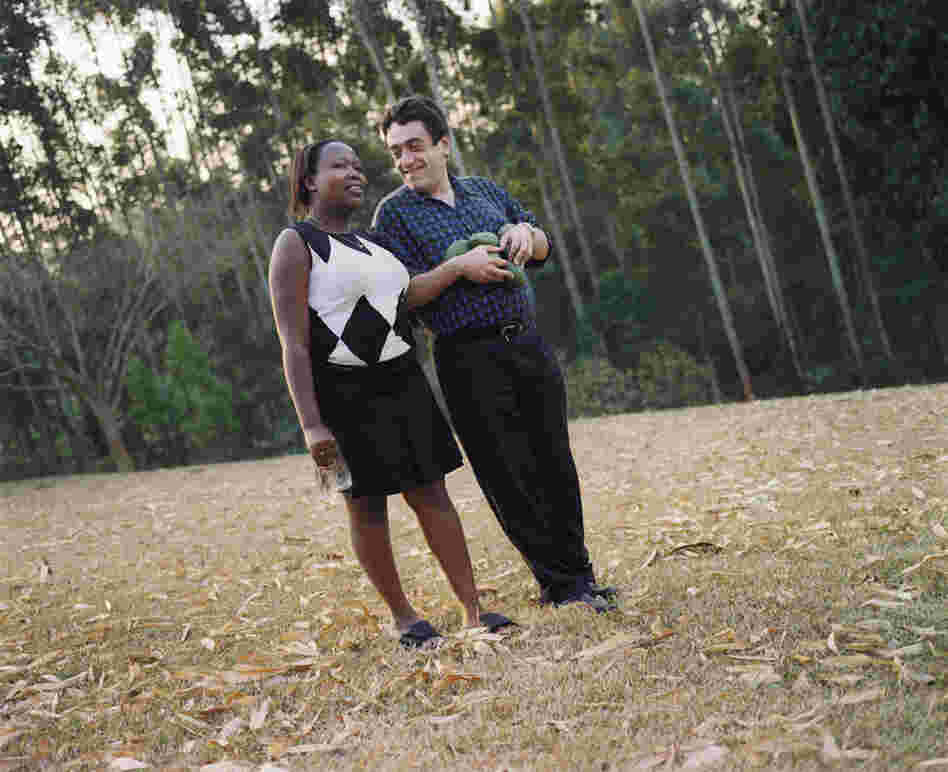 Anthony and Hildah Grinker (after picking avocados from the yard), Luxmi, KwaZulu-Natal, South Africa, 2005