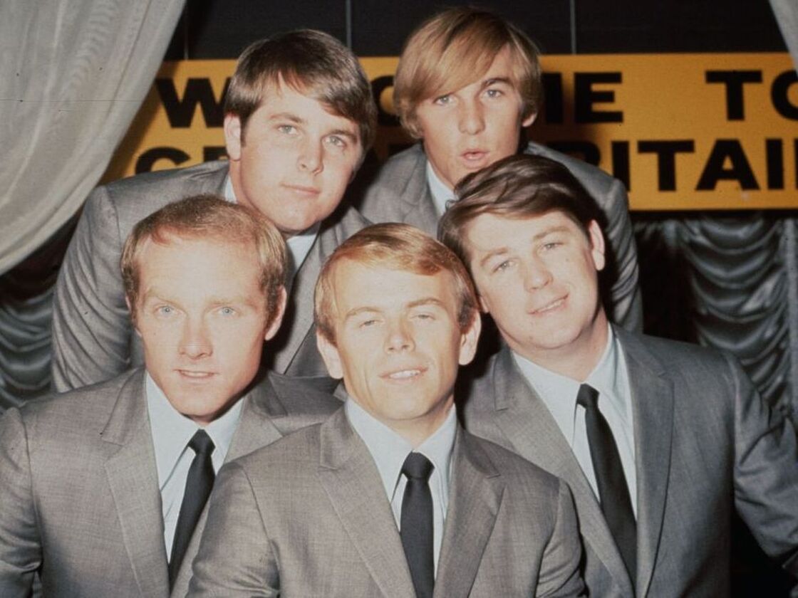 The Beach Boys in 1964: Brian Wilson, Dennis Wilson, Mike Love, Al Jardine and Carl Wilson.