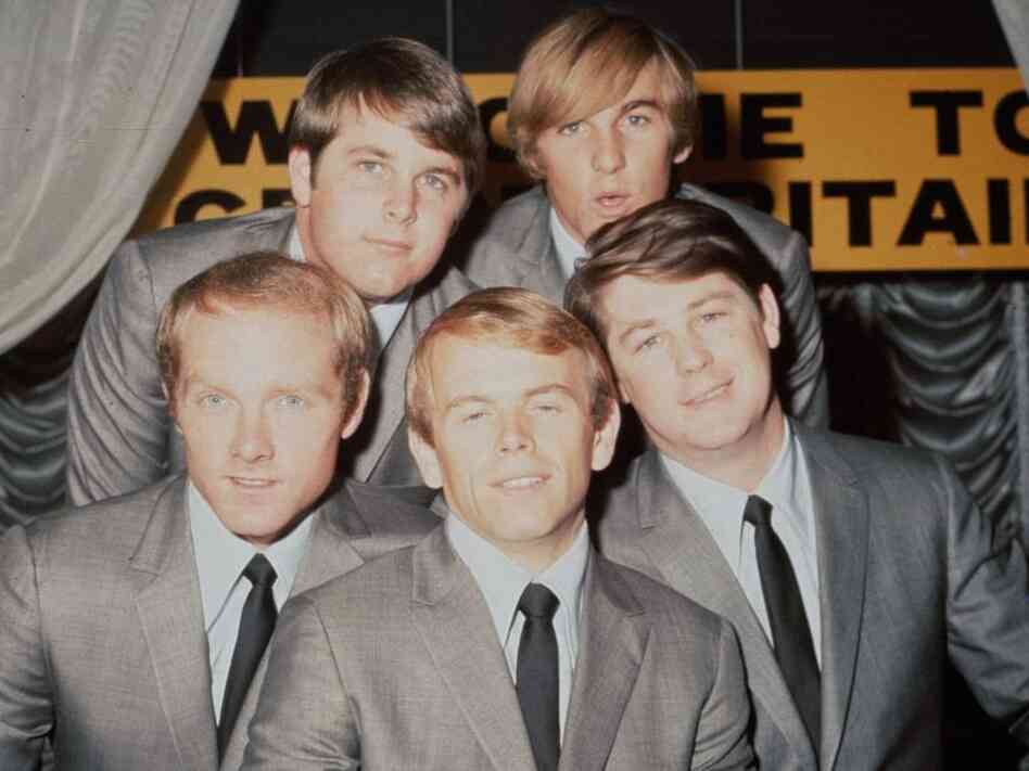 The Beach Boys in 1964: Brian Wilson, Dennis Wilson, Mike Love, Al Jardine and Carl Wilson.