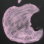 A message honoring Steve Jobs is scrawled on a blacked-out window at an Apple store in Seattle. A message honoring Steve Jobs is scrawled on a blacked-out window at an Apple store in Seattle.