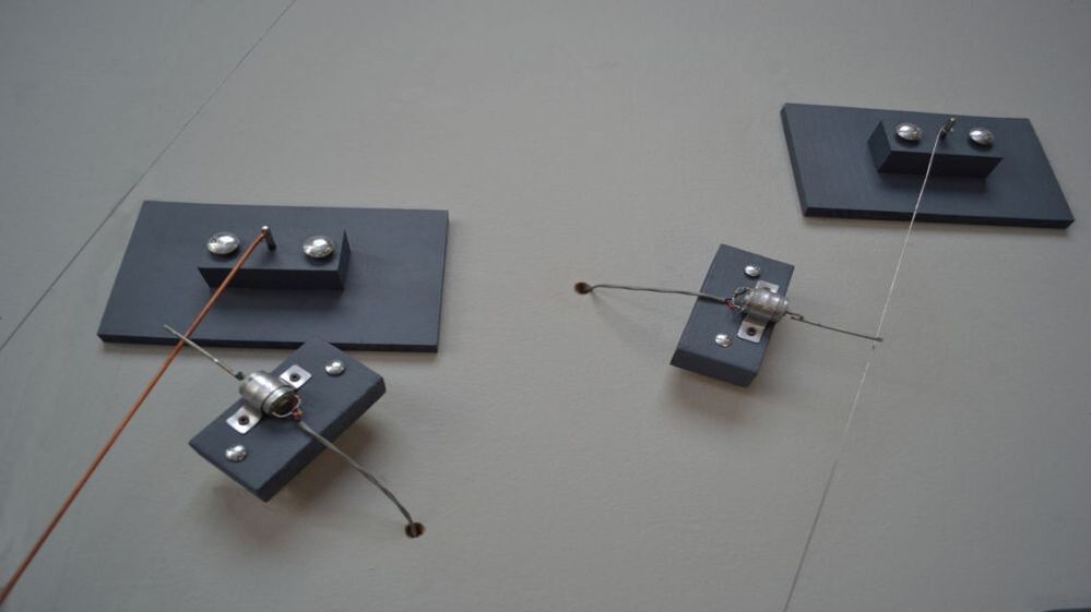 Eli Keszler's Cold Pin installation at the Boston Center for the Arts' Cyclorama in February.