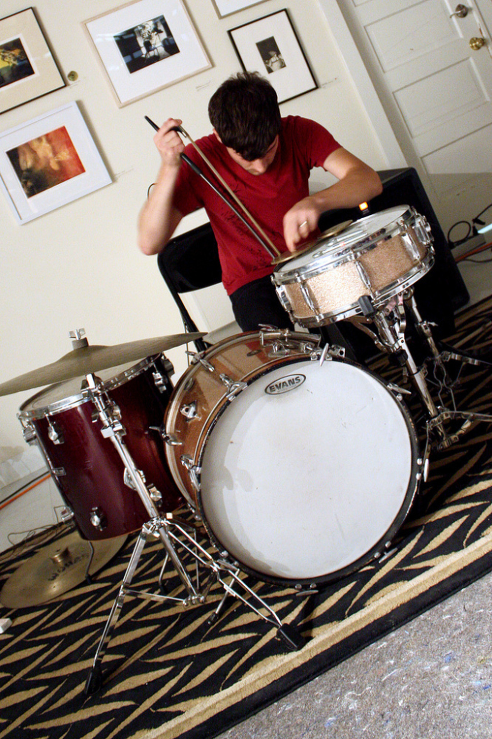 Eli Keszler performs at Pyramid Atlantic in Silver Spring, Md.