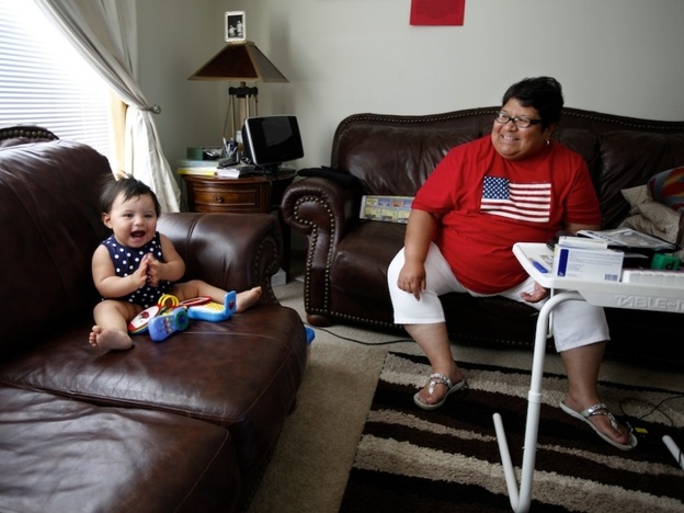 Marcella Dion lives on the Crow Creek reservation and has been licensed as a foster care provider since 2005, but the state has never sent her any children. Recently she took in her brother's granddaughter, Isabella. 
