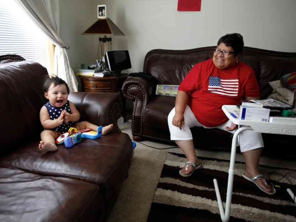 Marcella Dion lives on the Crow Creek reservation and has been licensed as a foster care provider since 2005, but the state has never sent her any children. Recently she took in her brother's granddaughter, Isabella. 