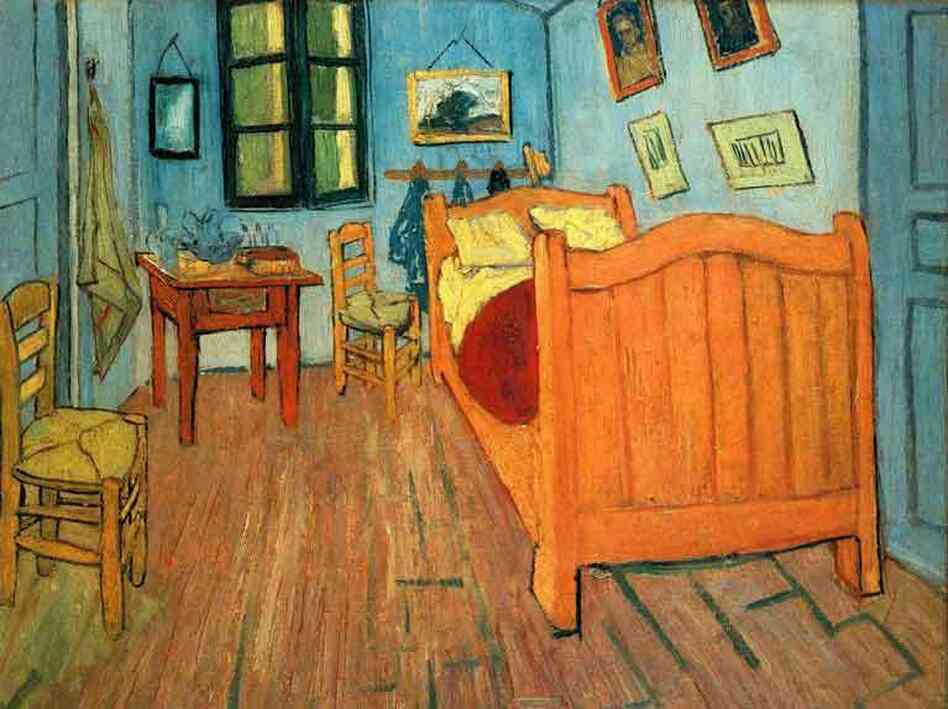 Joe Henry's song about Vic Chesnutt, "Room at Arles," has a title reminiscent of Vincent Van Gogh's painting Bedroom in Arles.