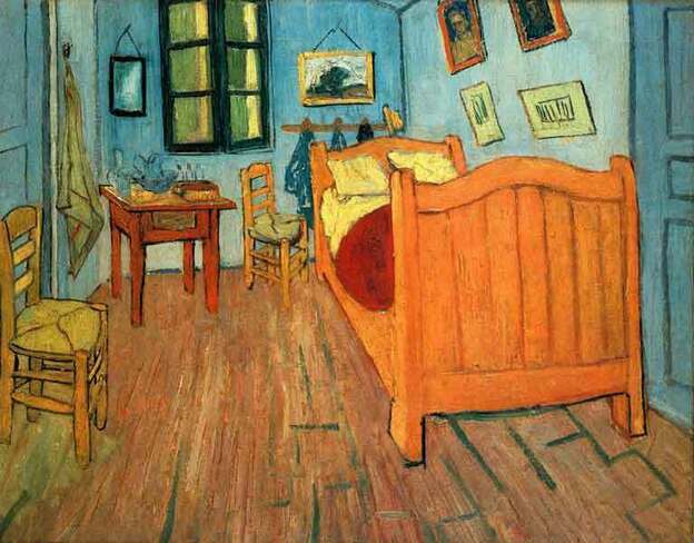 Joe Henry's song about Vic Chesnutt, "Room at Arles," has a title reminiscent of Vincent Van Gogh's painting Bedroom in Arles.