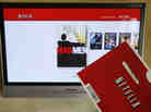 A Netflix envelope and a Netflix streaming screen.