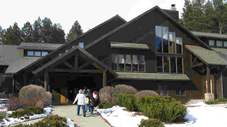 Children at the Black Hills campus of the Children's Home Society head into the main building for lunch. The home caters to children with special needs, many of whom are Native American. Children at the Black Hills campus of the Children's Home Society head into the main building for lunch. The home caters to children with special needs, many of whom are Native American.