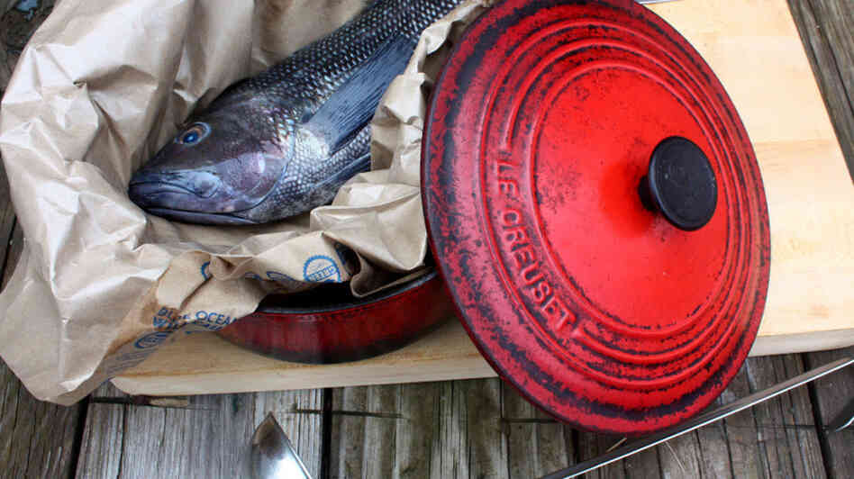 A fish in a pot