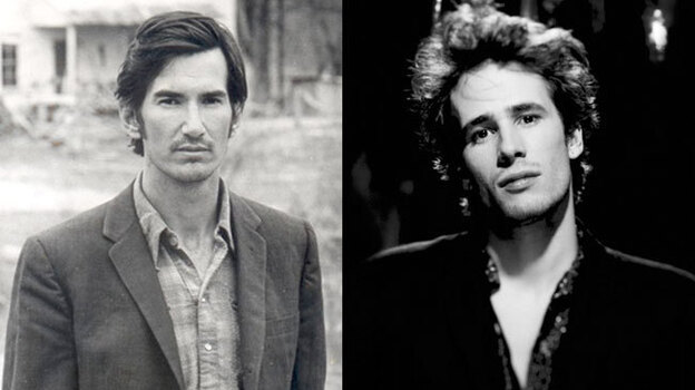 Townes van Zandt (left) and Jeff Buckley (right).