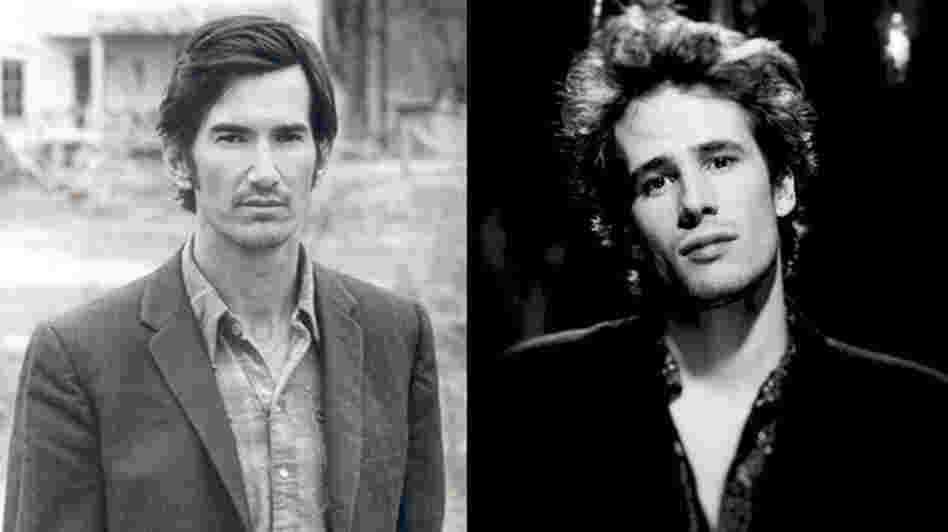 Townes van Zandt (left) and Jeff Buckley (right).