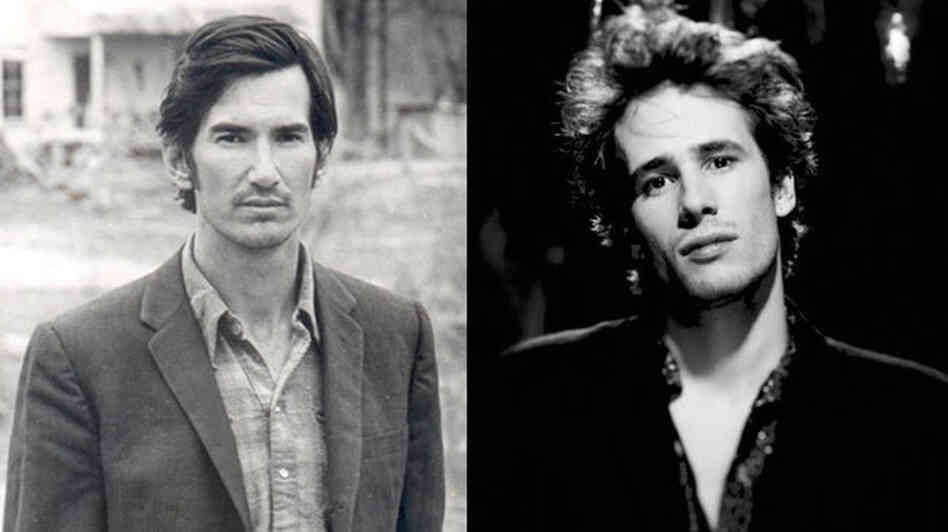 Townes van Zandt (left) and Jeff Buckley (right).