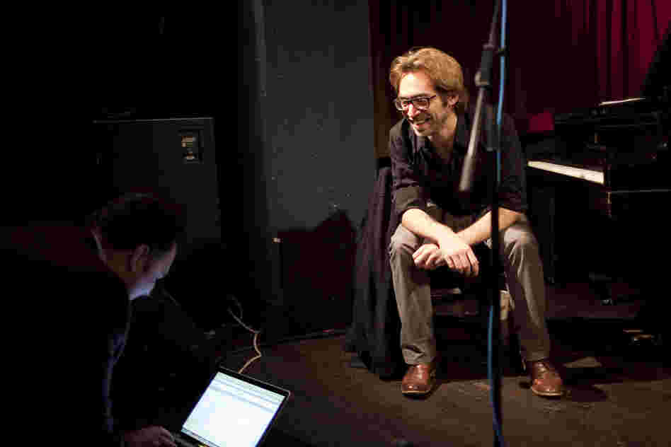 Aaron Parks with host Josh Jackson, prior to the show.