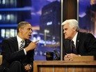 President Obama gestures during his appearance Tuesday (Oct. 25, 2011) on NBC's The Tonight Show with Jay Leno. President Obama gestures during his appearance Tuesday (Oct. 25, 2011) on NBC's The Tonight Show with Jay Leno.