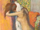 Many of Degas' nudes have their backs turned to the viewer. Above, Degas' pastel work, After the Bath, Woman Drying Her Neck, 1886-95. Many of Degas' nudes have their backs turned to the viewer. Above, Degas' pastel work, After the Bath, Woman Drying Her Neck, 1886-95.