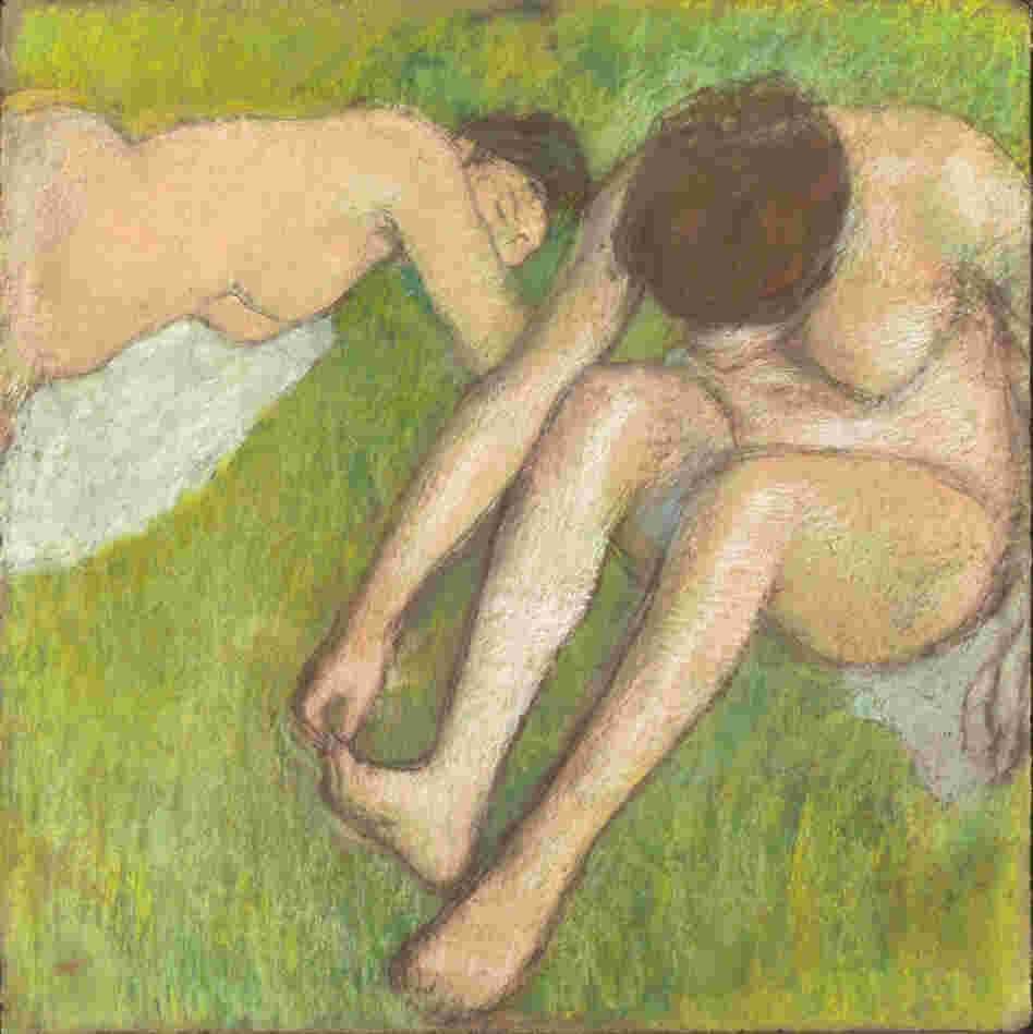  Two Bathers on the Grass (1886-95) is one of the works featured in Degas and the Nude. The exhibit is on display at the Boston Museum of Fine Arts through Feb. 5, 2012. The show then moves to Paris, from March 13 to July 1.