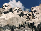 It took 14 years for stone carvers to create the Mount Rushmore monument, seen here in 1995. Gloria Del Bianco's father, Luigi, led the carving team. It took 14 years for stone carvers to create the Mount Rushmore monument, seen here in 1995. Gloria Del Bianco's father, Luigi, led the carving team.
