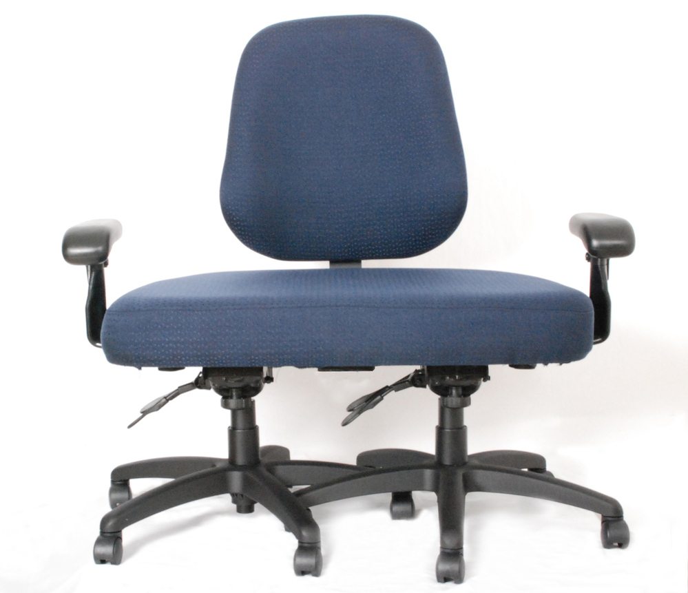This office chair was custom-built by a company called ErgoGenesis for a client who exceeded the 600-pound limit of its other chairs. It cost $1,800. 