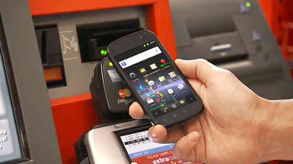 A screengrab shows the Google Wallet app being used to pay for items at a CVS store. A screengrab shows the Google Wallet app being used to pay for items at a CVS store.
