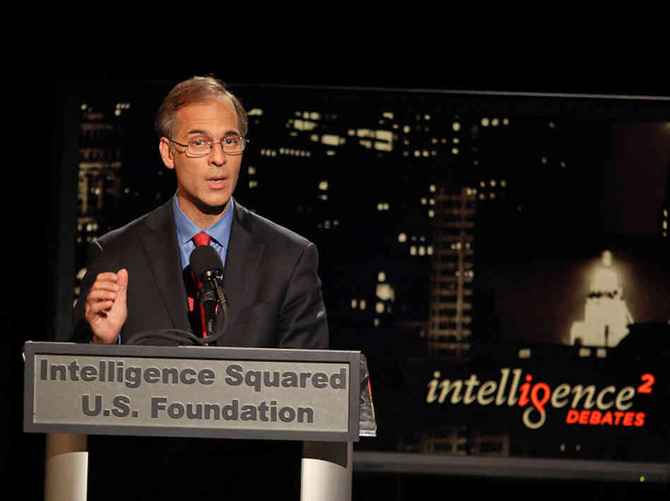 Mark Zandi, chief economist of Moody's Analytics, argues in favor of the president's jobs bill at an Intelligence Squared U.S. debate.