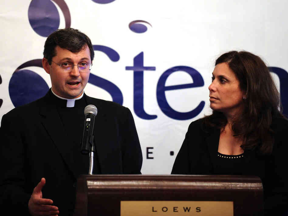 Father Tomasz Trafny of the Vatican's Pontifical Council for Culture and Dr. Robin Smith, the CEO of NeoStem, last year announced a partnership to explore adult stem cell research. 