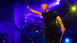  Moby plays the Asheville Civic Center at Moogfest on Friday, October 28, 2011.