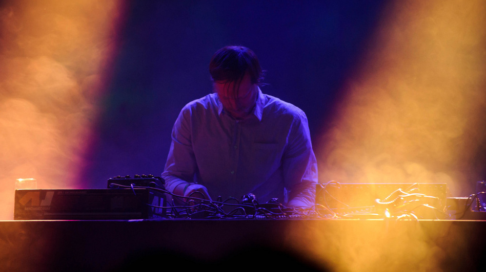 The Field plays the Thomas Wolfe Auditorium at Moogfest on Friday, October 28, 2011.