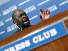 Herman Cain at The National Press Club, Oct. 31, 2011 in Washington, DC. Herman Cain at The National Press Club, Oct. 31, 2011 in Washington, DC.