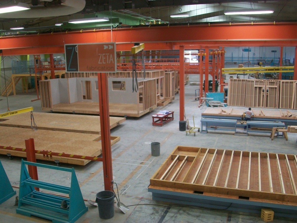 At the ZETA Communities factory, modular homes are built in assemblies of floors, walls and ceilings, rather than piece-by-piece. A 1,500 square-foot home can be built in a single day. 