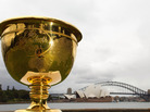 The Presidents Cup, on display in front of the Sydney Opera House and the Sydney Harbour Bridge in Australia. It's unclear to Frank Deford exactly what the Presidents Cup is — he knows only that it's played in November. The Presidents Cup, on display in front of the Sydney Opera House and the Sydney Harbour Bridge in Australia. It's unclear to Frank Deford exactly what the Presidents Cup is — he knows only that it's played in November.