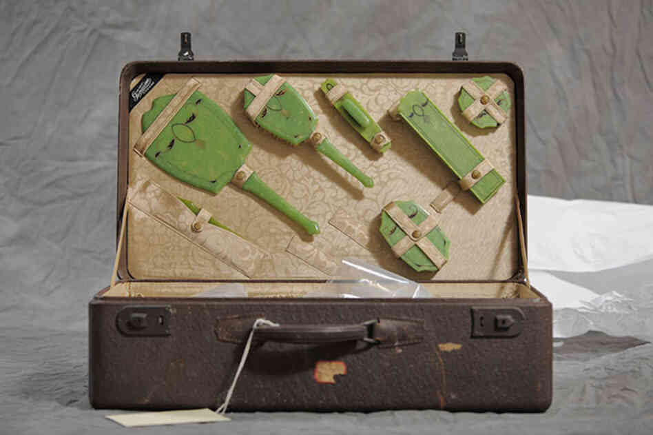 Freda Bowker suitcase, part of the New York State Museum collection of suitcases from the Willard Asylum