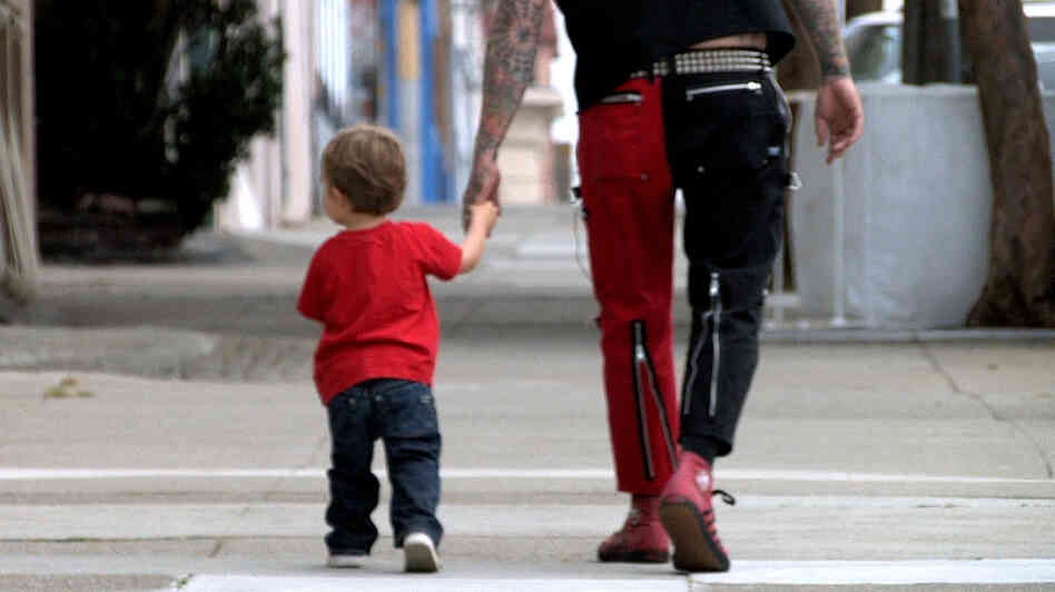 Punk rockers like Lars Frederiksen of Rancid, shown with his son, struggle to reconcile their rebellious identities with their roles as devoted dads. Punk rockers like Lars Frederiksen of Rancid, shown with his son, struggle to reconcile their rebellious identities with their roles as devoted dads.