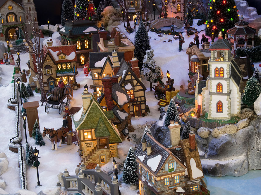 A snow village. iStockphoto.com