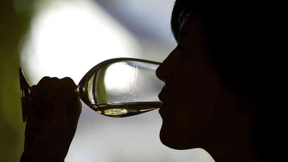 A woman at a wine tasting in Napa Valley, Calif., in 2005.