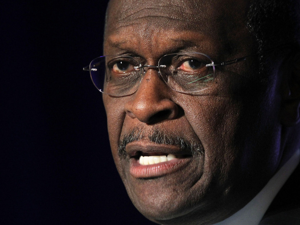 Republican presidential candidate Herman Cain during an appearance on Wednesday (Nov. 3, 2011) in McLean, Va.
