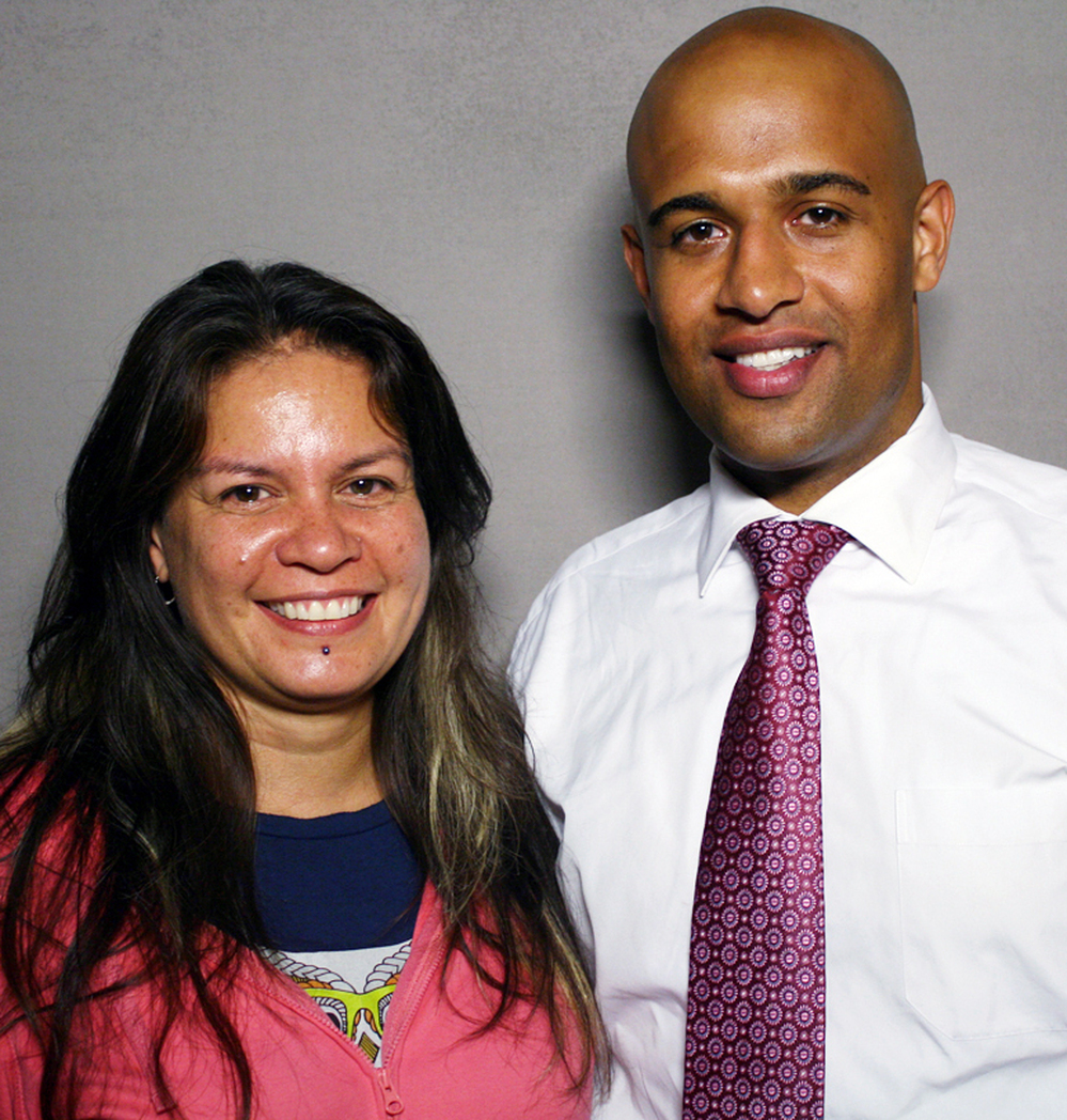 Gweneviere Mann with her boyfriend, Yasir Salem, visited StoryCorps in New York City, where the pair will be running their second marathon Sunday.