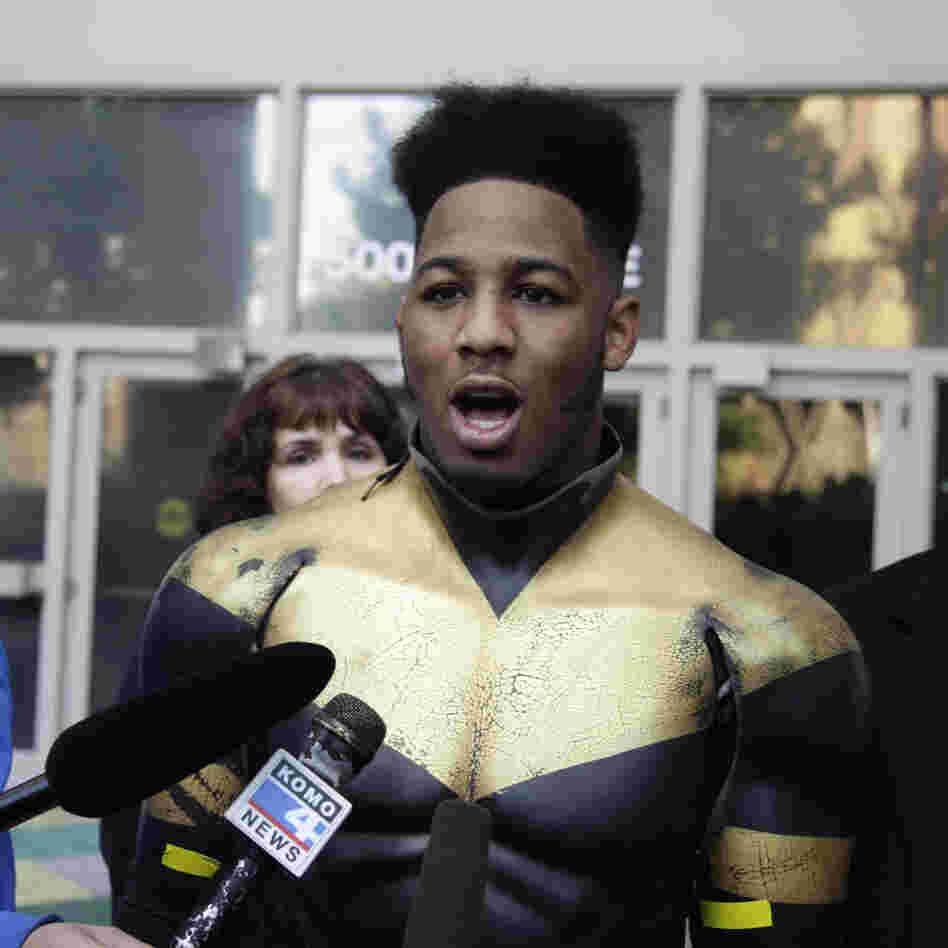 Benjamin Fodor, a.k.a. Phoenix Jones, unmasked.