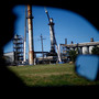 The Continental Carbon plant sits on the southern outskirts of Ponca City, Okla. Residents blamed the plant, which produces a black dust known as carbon black, for polluting their city. The Continental Carbon plant sits on the southern outskirts of Ponca City, Okla. Residents blamed the plant, which produces a black dust known as carbon black, for polluting their city.