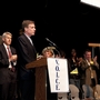 Sen. Mark Warner, D-Va., speaks at a town hall on foreclosure prevention in Woodbridge, Va., on Oct. 30.