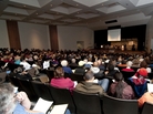 Residents pack an auditorium during a town hall on mortgages organized by Virginians Organized for Interfaith Community Engagement, or VOICE, in Northern Virginia. Residents pack an auditorium during a town hall on mortgages organized by Virginians Organized for Interfaith Community Engagement, or VOICE, in Northern Virginia.