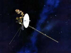 NASA's Voyager spacecraft, seen in this artist's rendering, runs on plutonium-238. It's the farthest man-made object from Earth NASA has ever sent out. NASA's Voyager spacecraft, seen in this artist's rendering, runs on plutonium-238. It's the farthest man-made object from Earth NASA has ever sent out.