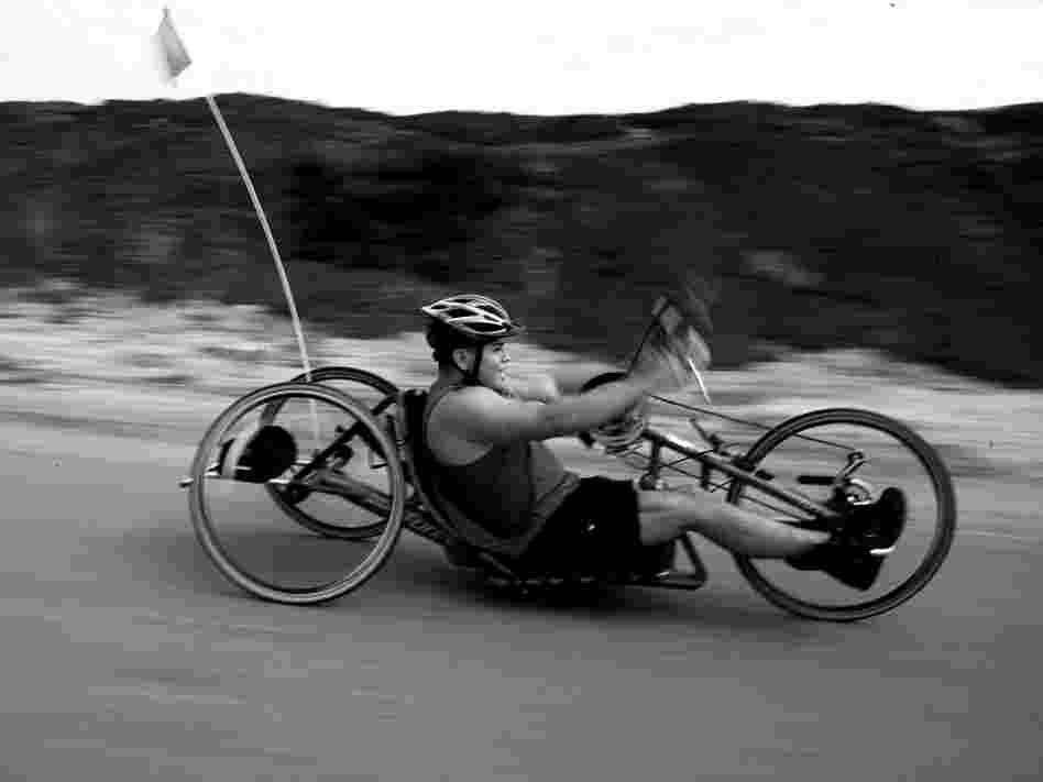 After losing his leg, Chischilly underwent rehabilitation in San Diego. He uses a recumbent bike equipped with hand pedals. He finished 16th in the wheelchair portion of the Marine Corps Marathon on Oct. 30 in Washington.