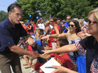 Republican presidential candidate and former Massachusetts Gov. Mitt Romney works the crowd as he marches in the Fourth of July parade in Amherst, N.H. Members of Generation X supported GOP candidates by a small margin in 2010. Now they are split between Romney and President Obama. Republican presidential candidate and former Massachusetts Gov. Mitt Romney works the crowd as he marches in the Fourth of July parade in Amherst, N.H. Members of Generation X supported GOP candidates by a small margin in 2010. Now they are split between Romney and President Obama.